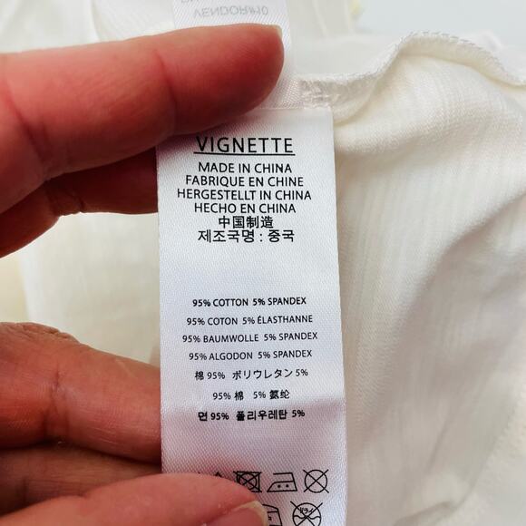 NWT Vignette Size 7 Reese Tee in Cream - Picture 4 of 4